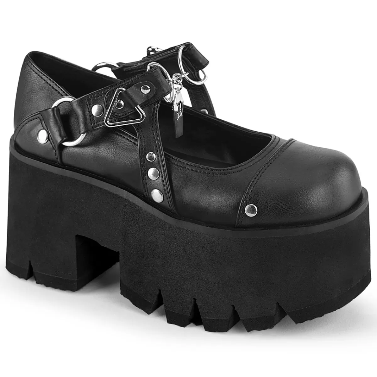 Online Demonia Cult Ashes-33 Black Vegan Leather