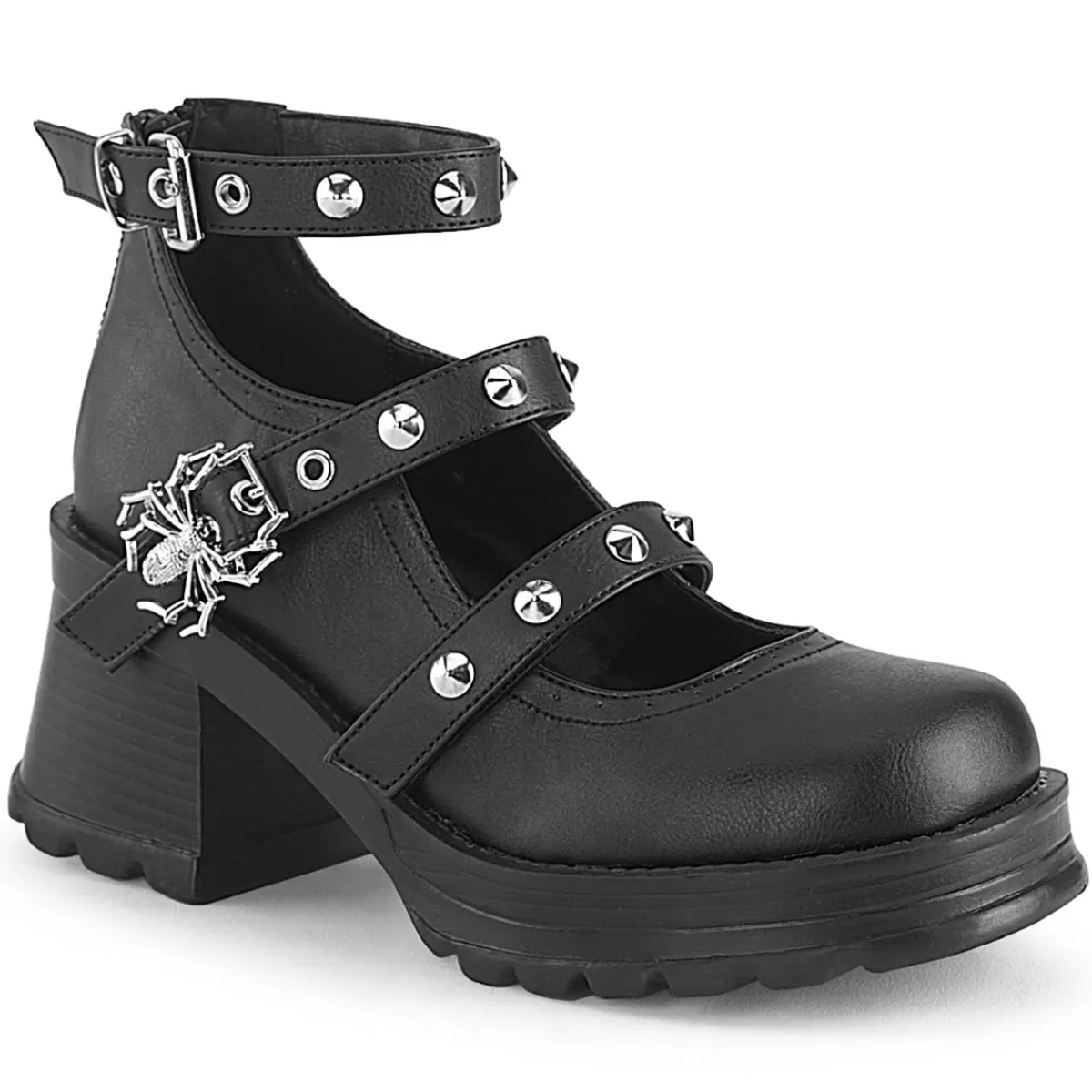 Flash Sale Demonia Cult Bratty-30 Black Vegan Leather