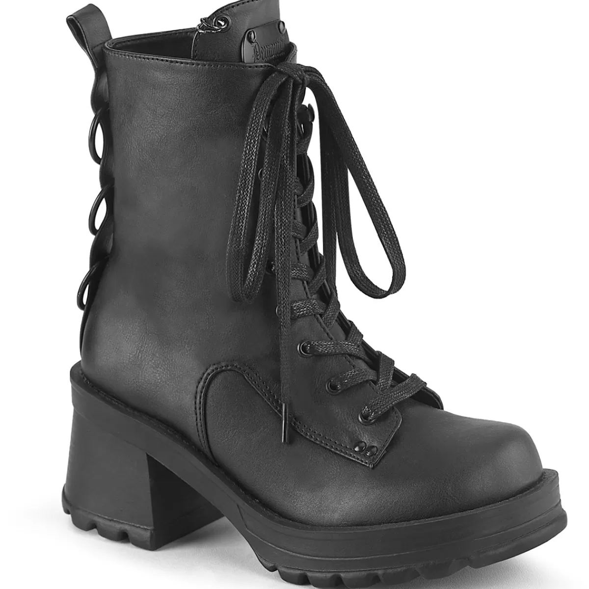 Store Demonia Cult Bratty-50 Black Vegan Leather