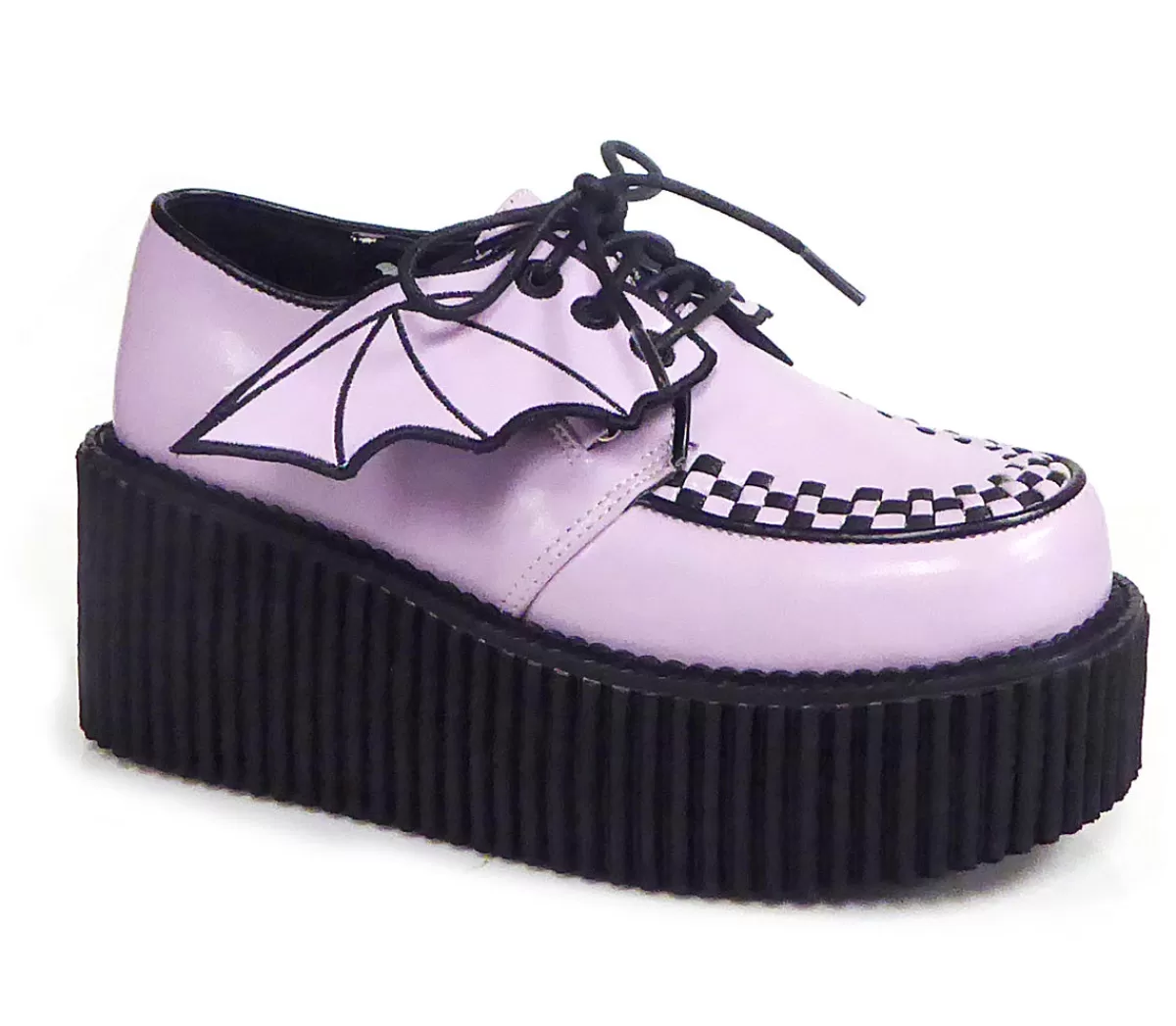 Sale Demonia Cult Creeper-205 Lavender Vegan Leather