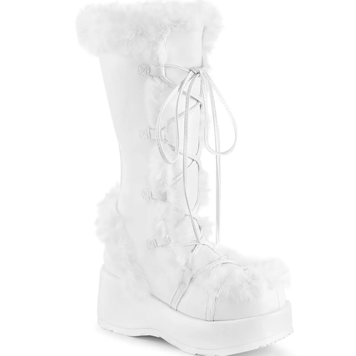 Store Demonia Cult Cubby-311 White Vegan Leather