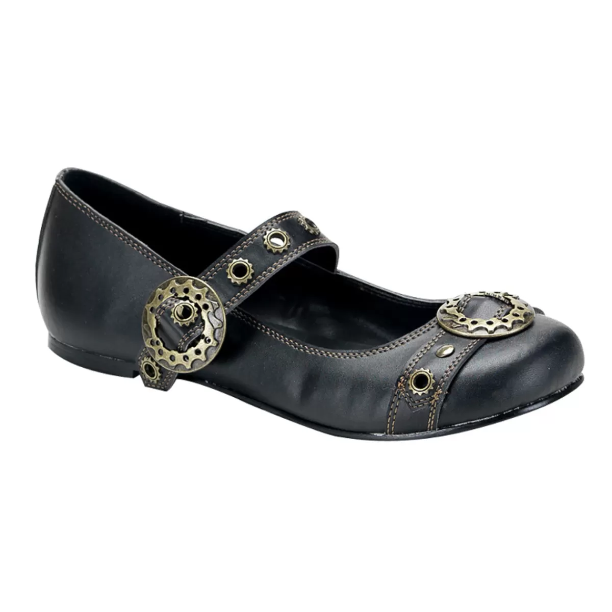 Best Sale Demonia Cult Daisy-09 Black Vegan Leather