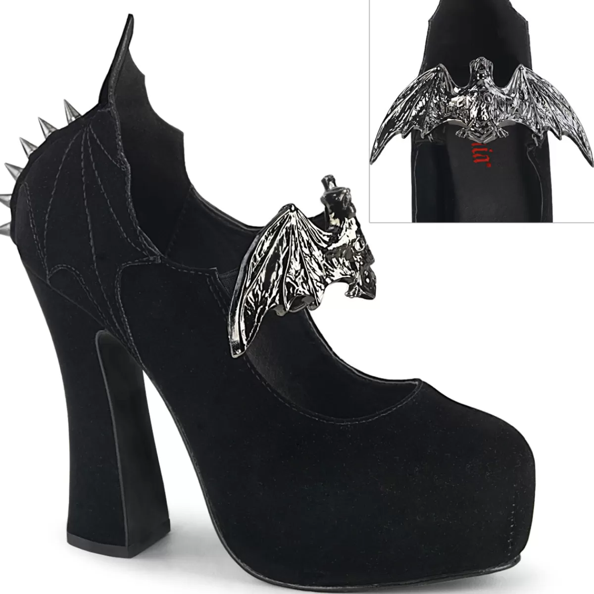 Online Demonia Cult Demon-18 Black Velvet