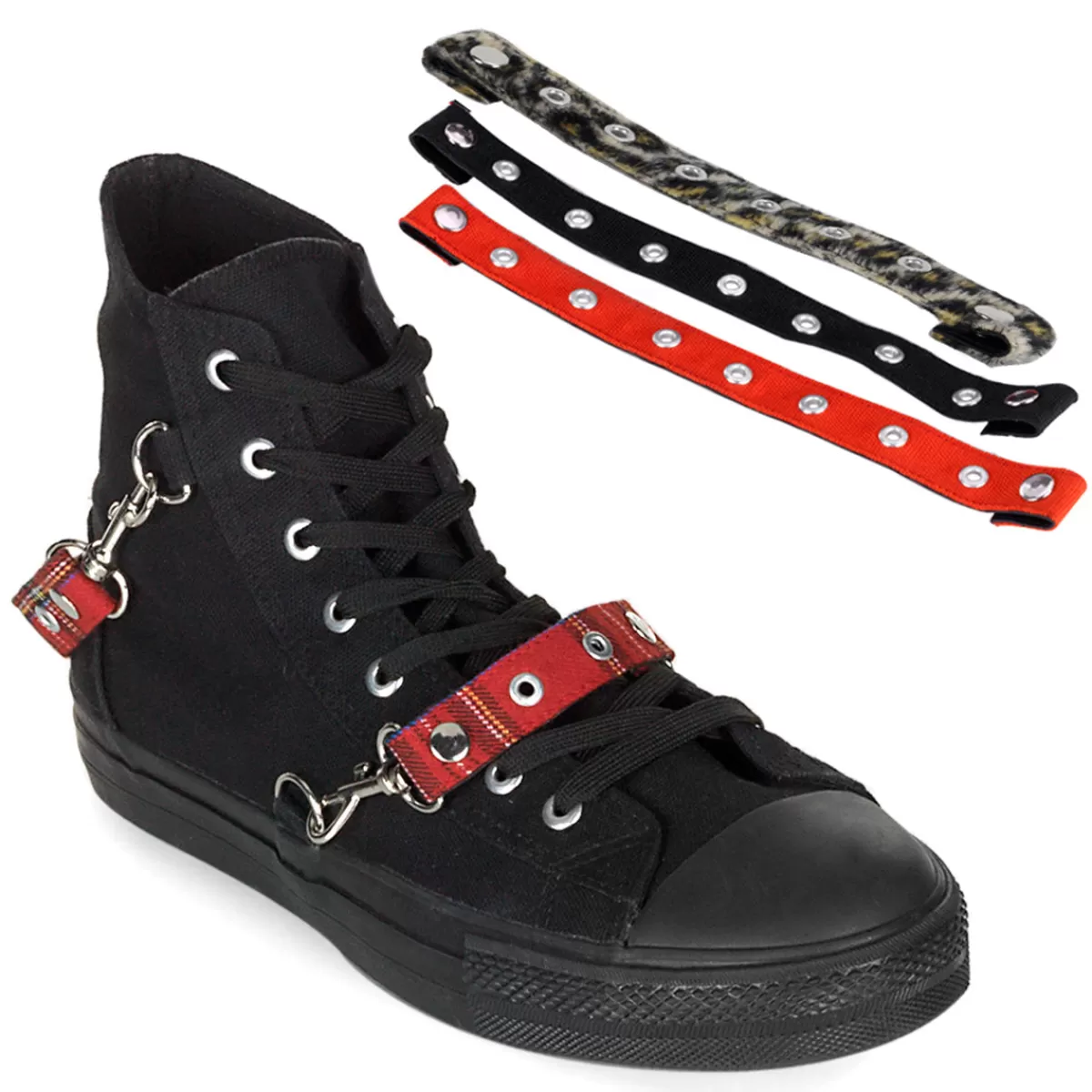 Sale Demonia Cult Deviant-107 Black Canvas