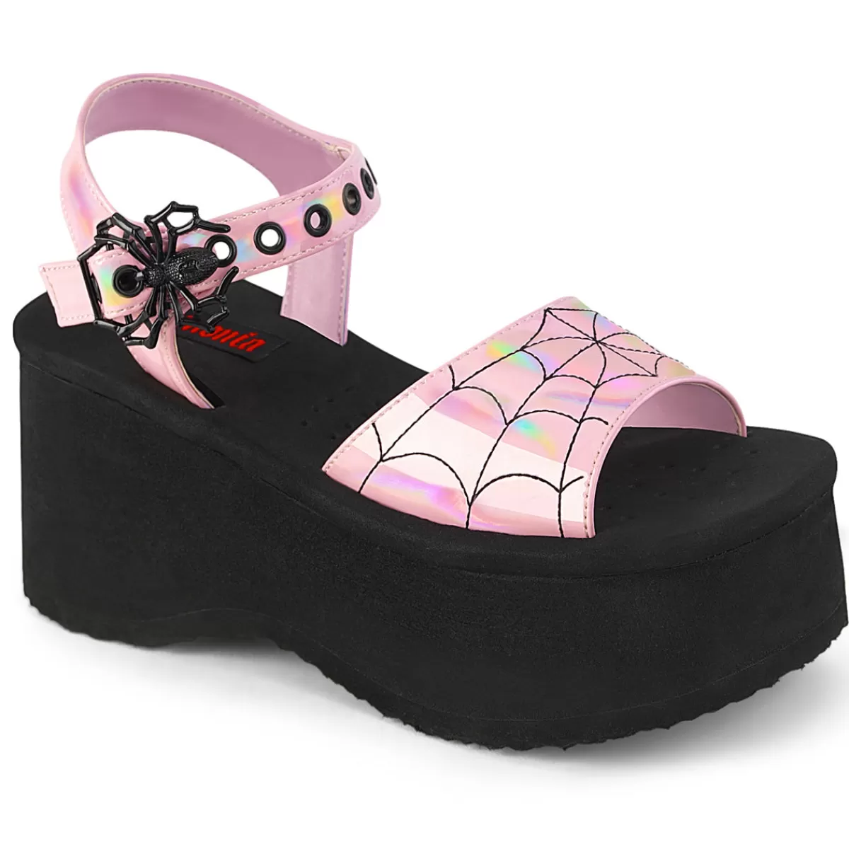 Best Demonia Cult Funn-10 Baby Pink Holo Patent