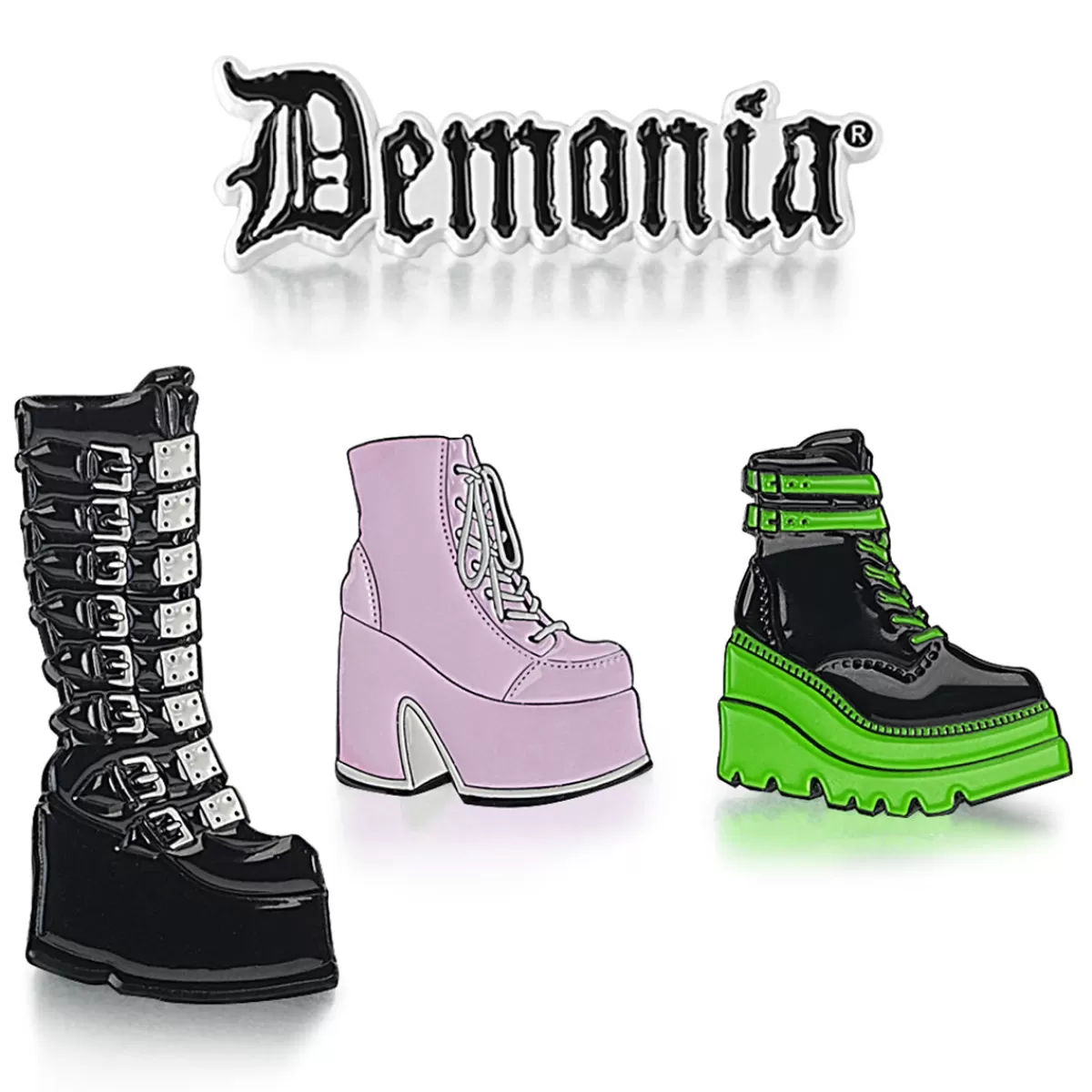 Best Demonia Cult -Pack Enamel Pin Multi