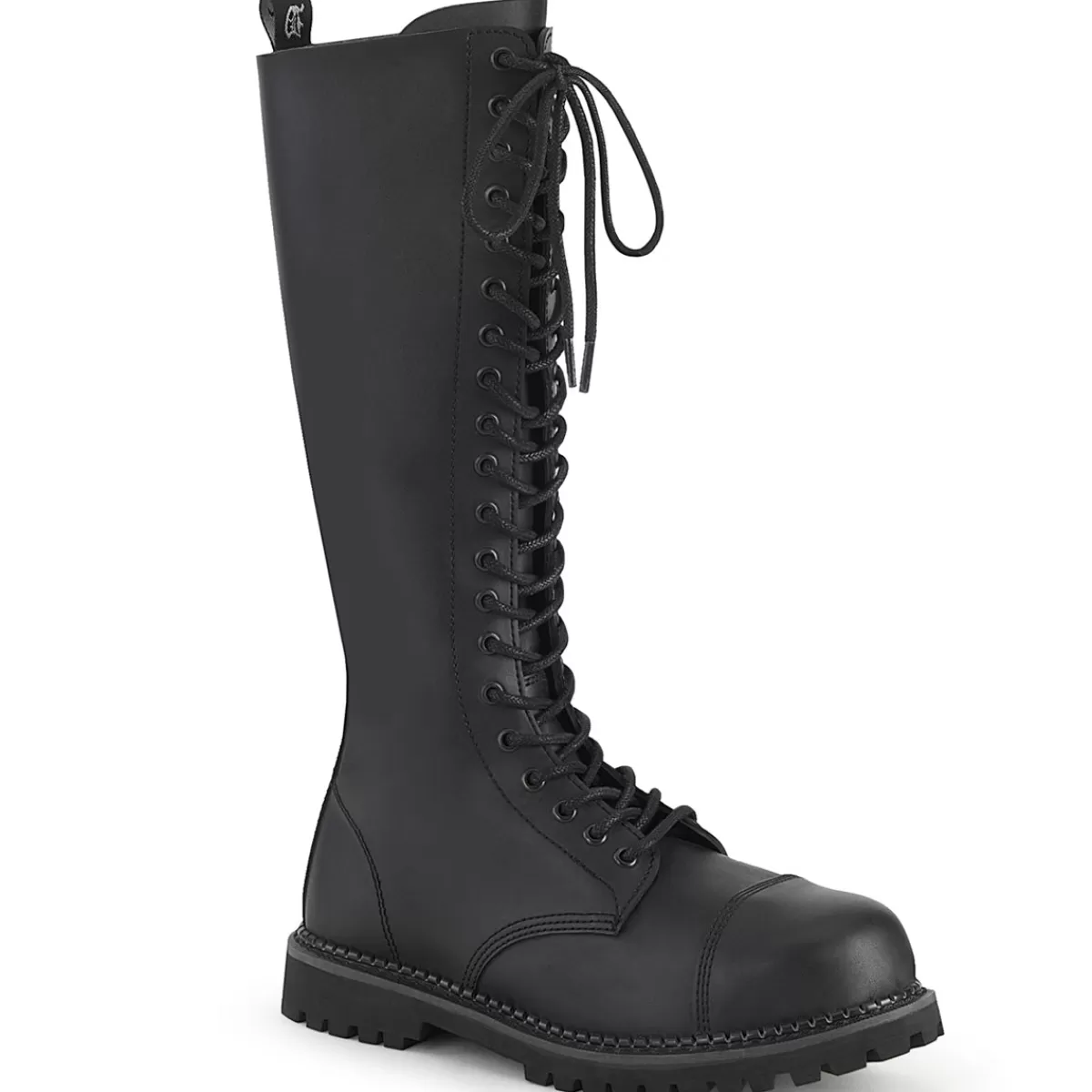 Cheap Demonia Cult Riot-20 Black Vegan Leather