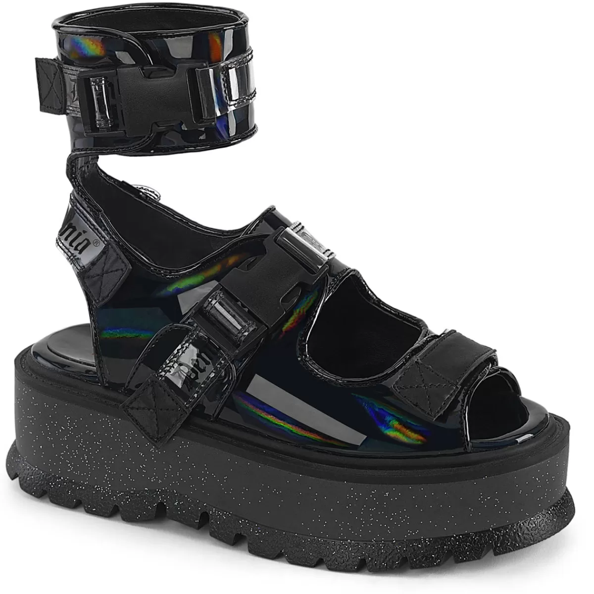 Sale Demonia Cult Slacker-15B Black Holo Patent