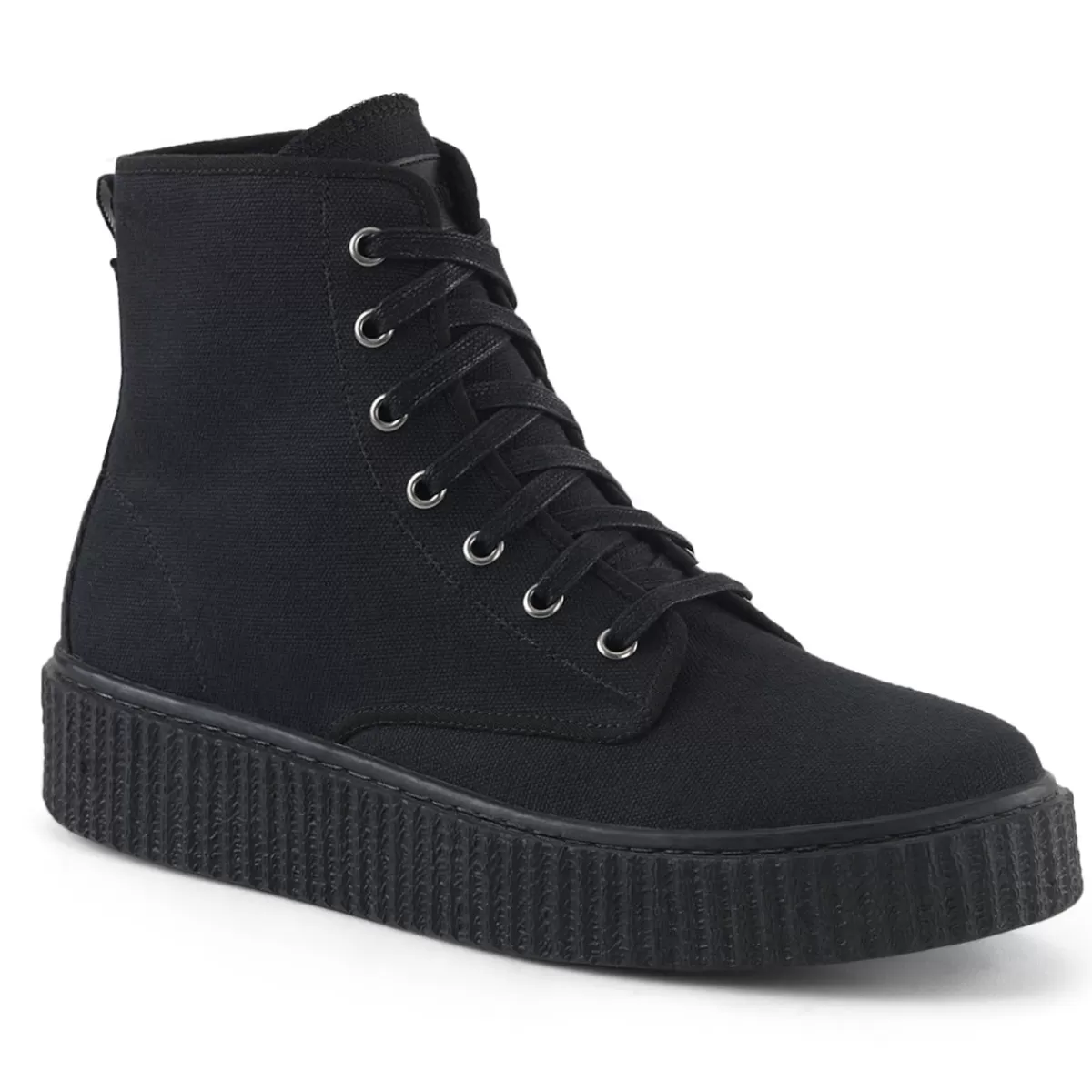 Shop Demonia Cult Sneeker-201 Black Canvas