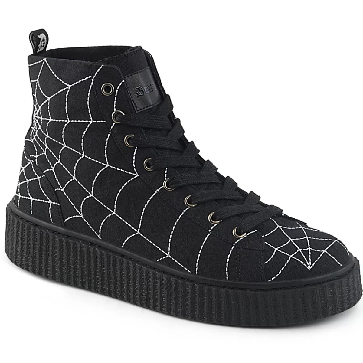 Flash Sale Demonia Cult Sneeker-250 Black Canvas