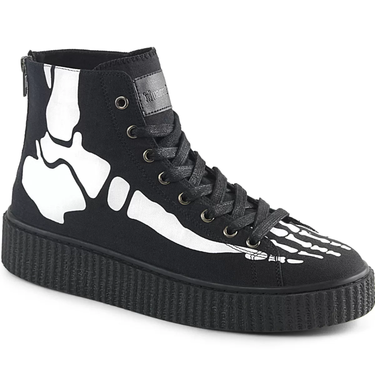 Flash Sale Demonia Cult Sneeker-252 Black Canvas