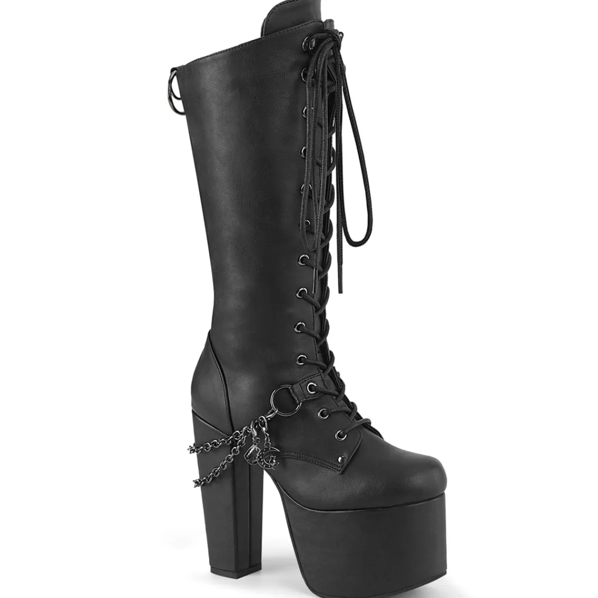 Discount Demonia Cult Torment-170 Black Vegan Leather