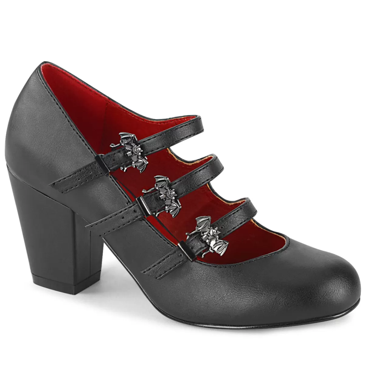 Shop Demonia Cult Vivika-38 Black Vegan Leather