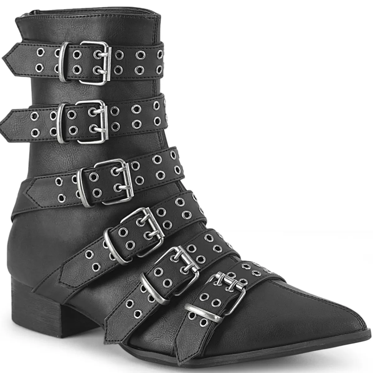 Store Demonia Cult Warlock-70 Black Vegan Leather