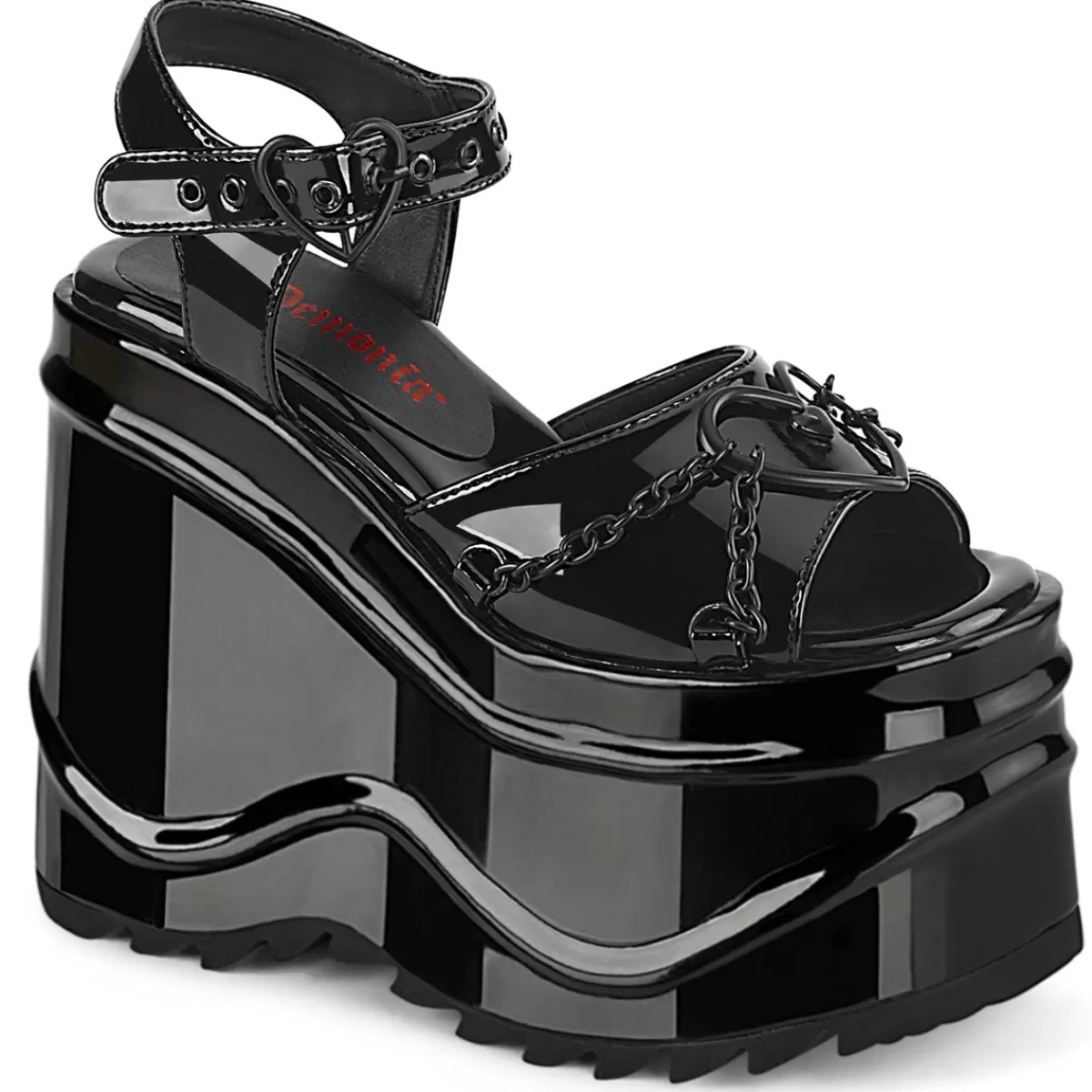 Cheap Demonia Cult Wave-09 Black Patent