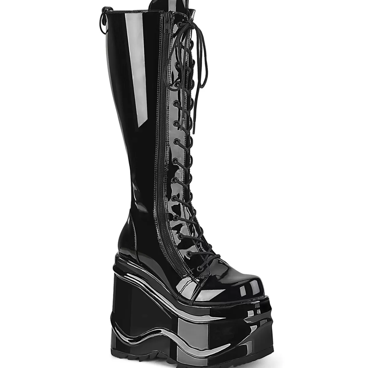 New Demonia Cult Wave-200 Black Patent